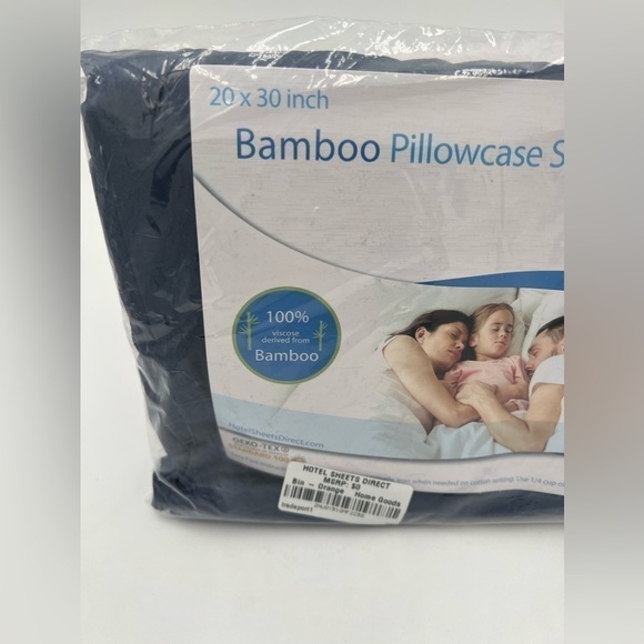 Bamboo Pillow Cases for Hot Sleepers Set of 2, Queen Size NWT - Picture 6 of 10